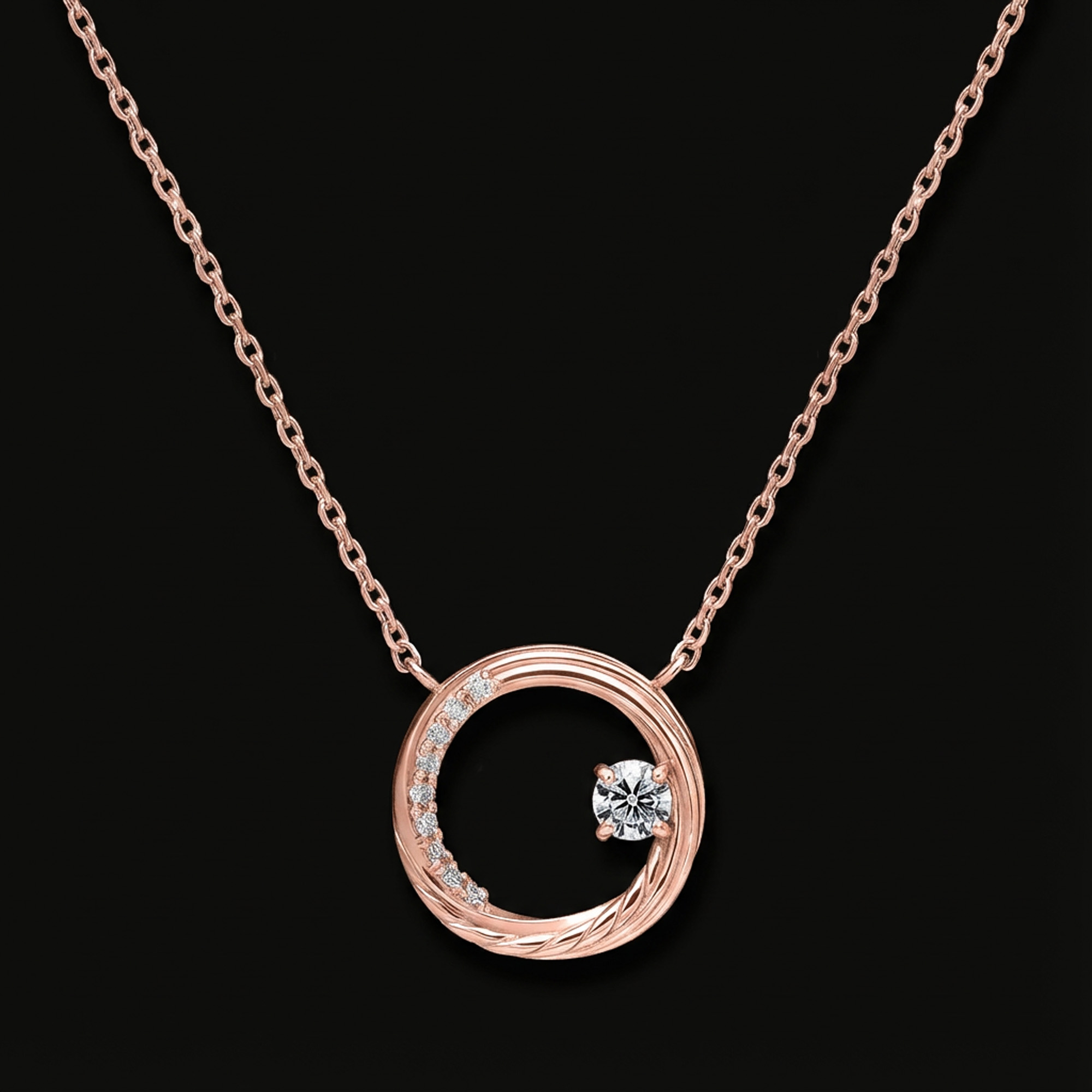 HIROTO着用モデル ネックレス ピンクゴールド仕上げ